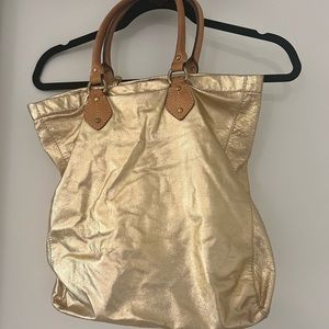 Gold jcrew purse
